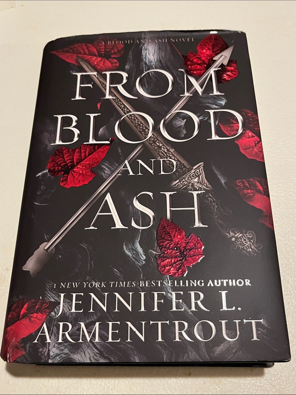 From Blood and Ash Back Cover - Black & Red Paperback Jacket